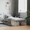 vidaXL - Bedframe - met - hoofd- - en - voeteneinde - metaal - wit - 90x190 - cm