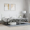 vidaXL - Bedframe - met - hoofd- - en - voeteneinde - metaal - wit - 180x200 - cm