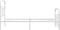 vidaXL - Bedframe - met - hoofd- - en - voeteneinde - metaal - wit - 90x200 - cm