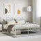 vidaXL - Bedframe - met - hoofd- - en - voeteneinde - metaal - wit - 160x200 - cm