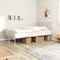 vidaXL - Bedframe - met - hoofd- - en - voeteneinde - metaal - wit - 120x200 - cm