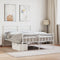 vidaXL - Bedframe - met - hoofd- - en - voeteneinde - metaal - wit - 120x200 - cm