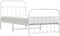 vidaXL - Bedframe - met - hoofd- - en - voeteneinde - metaal - wit - 100x190 - cm