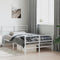 vidaXL - Bedframe - met - hoofd- - en - voeteneinde metaal - wit - 120x200 - cm