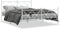 vidaXL - Bedframe - met - hoofd- - en - voeteneinde - metaal - wit - 160x200 - cm