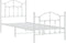 vidaXL - Bedframe - met - hoofd- - en - voeteneinde - metaal - wit - 90x200 - cm