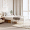 vidaXL - Bedframe - met - hoofd- - en - voeteneinde - metaal - wit - 90x190 - cm