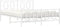 vidaXL - Bedframe - met - hoofd- - en - voeteneinde - metaal - wit - 150x200 - cm