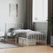 vidaXL - Bedframe - met - hoofd- - en - voeteneinde metaal - wit - 90x190 - cm