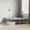 vidaXL - Bedframe - met - hoofd- - en - voeteneinde - metaal - wit - 183x213 - cm