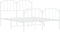 vidaXL - Bedframe - met - hoofd- - en - voeteneinde metaal - wit - 140x200 - cm
