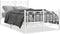 vidaXL - Bedframe - met - hoofd- - en - voeteneinde - metaal - wit - 120x200 - cm