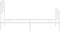 vidaXL - Bedframe - met - hoofd- - en - voeteneinde metaal - wit - 90x190 - cm