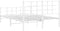 vidaXL - Bedframe - met - hoofd- - en - voeteneinde - metaal - wit - 140x200 - cm