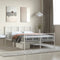 vidaXL - Bedframe - met - hoofd- - en - voeteneinde - metaal - wit - 120x200 - cm