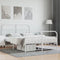 vidaXL - Bedframe - met - hoofd- - en - voeteneinde - metaal - wit - 140x190 - cm