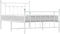 vidaXL - Bedframe - met - hoofd- - en - voeteneinde - metaal - wit - 100x200 - cm
