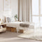 vidaXL - Bedframe - met - hoofd- - en - voeteneinde - metaal - wit - 80x200 - cm