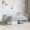vidaXL - Bedframe - met - hoofd- - en - voeteneinde metaal - wit - 120x200 - cm