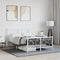 vidaXL - Bedframe - met - hoofd- - en - voeteneinde - metaal - wit - 120x200 - cm