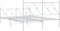 vidaXL - Bedframe - met - hoofd- - en - voeteneinde - metaal - wit - 140x200 - cm
