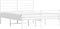 vidaXL - Bedframe - met - hoofd- - en - voeteneinde - metaal - wit - 120 - x - 190 - cm