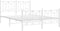 vidaXL - Bedframe - met - hoofd- - en - voeteneinde - metaal - wit - 140x200 - cm