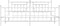 vidaXL - Bedframe - met - hoofd- - en - voeteneinde - metaal - wit - 200x200 - cm