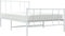 vidaXL - Bedframe - met - hoofd- - en - voeteneinde - metaal - wit - 75x190 - cm