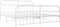 vidaXL - Bedframe - met - hoofd- - en - voeteneinde - metaal - wit - 200x200 - cm