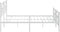 vidaXL - Bedframe - met - hoofd- - en - voeteneinde - metaal - wit - 193x203 - cm