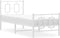 vidaXL - Bedframe - met - hoofd- - en - voeteneinde - metaal - wit - 80x200 - cm
