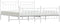 vidaXL - Bedframe - met - hoofd- - en - voeteneinde - metaal - wit - 193x203 - cm