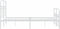 vidaXL - Bedframe - met - hoofd- - en - voeteneinde - metaal - wit - 120x200 - cm