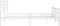 vidaXL - Bedframe - met - hoofd- - en - voeteneinde - metaal - wit - 193x203 - cm