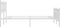 vidaXL - Bedframe - met - hoofd- - en - voeteneinde - metaal - wit - 120x200 - cm