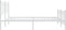 vidaXL - Bedframe - met - hoofd- - en - voeteneinde - metaal - wit - 180x200 - cm