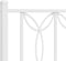 vidaXL - Bedframe - met - hoofd- - en - voeteneinde - metaal - wit - 80x200 - cm