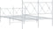 vidaXL - Bedframe - met - hoofd- - en - voeteneinde - metaal - wit - 120x200 - cm