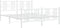 vidaXL - Bedframe - met - hoofd- - en - voeteneinde - metaal - wit - 160x200 - cm