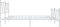 vidaXL - Bedframe - met - hoofd- - en - voeteneinde - metaal - wit - 180x200 - cm
