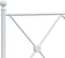 vidaXL - Bedframe - met - hoofd- - en - voeteneinde - metaal - wit - 120 - x - 190 - cm