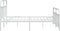 vidaXL - Bedframe - met - hoofd- - en - voeteneinde - metaal - wit - 200x200 - cm