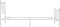 vidaXL - Bedframe - met - hoofd- - en - voeteneinde - metaal - wit - 90x190 - cm