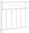 vidaXL - Bedframe - met - hoofd- - en - voeteneinde - metaal - wit - 100x200 - cm