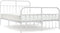 vidaXL - Bedframe - met - hoofd- - en - voeteneinde - metaal - wit - 140x200 - cm