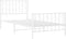 vidaXL - Bedframe - met - hoofd- - en - voeteneinde metaal - wit - 90x190 - cm