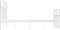 vidaXL - Bedframe - met - hoofd- - en - voeteneinde - metaal - wit - 120x200 - cm