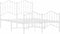 vidaXL - Bedframe - met - hoofd- - en - voeteneinde metaal - wit - 120x200 - cm