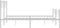 vidaXL - Bedframe - met - hoofd- - en - voeteneinde - metaal - wit - 135x190 - cm